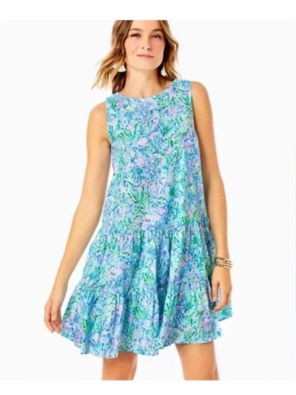 LILLY PULITZER Trina Dress Size Small Surf Blue Soleil It On Me NEW With Tags